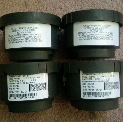4x MILITARY C2A1 Canister Filter 40mm Respirator NATO M44 M40 Gas Mask