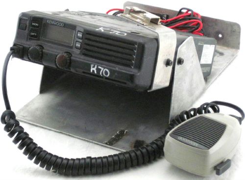 Kenwood TK-730 VHF FM Transceiver w/ Microphone &amp; Base Untested