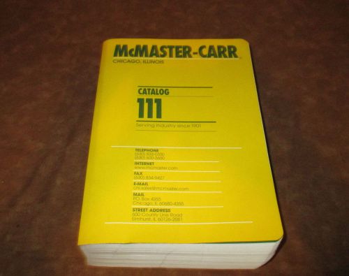 VINTAGE McMASTER-CARR INDUSTRIAL CATALOG # 111 - 2005