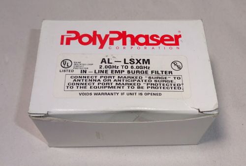 PolyPhaser AL-LSXM-ME In-Line EMP Surge Filter, 2.0 to 6.0 GHz