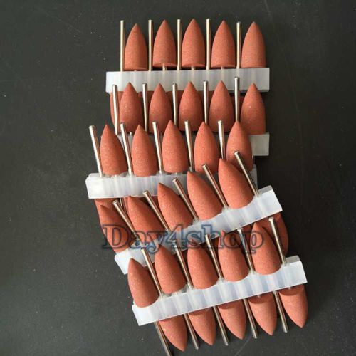 50PCS SILICONE polishers 2.35mm Diamond polishing Burs