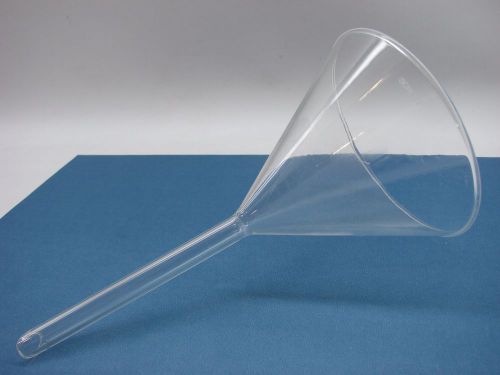 Schott 100mm Diameter Clear Borosilicate Glass Funnel 185mm Length t170