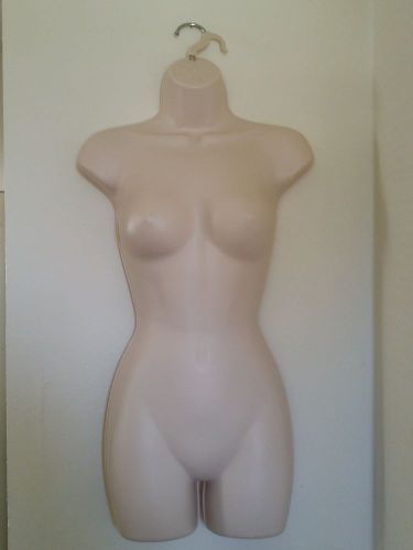 Womens Torso Mannequin Flesh Color with Hook