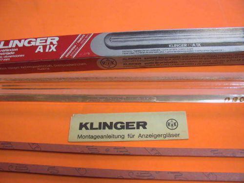 New in box klinger aix borosilicate reflex glass gauge 340 mm x 30 mm x 17 mm for sale