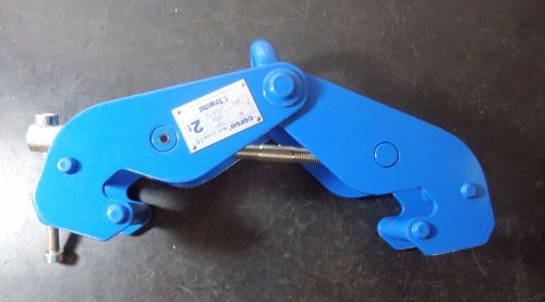 Tractel beam clamp, 4000 lb, 3&#034; - 9-1/3&#034;, steel, blue, cc07019 |pu4| for sale