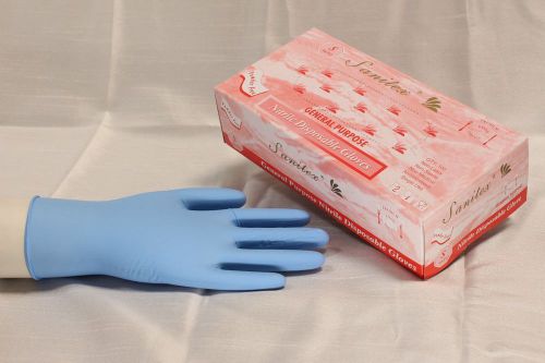 LARGE 1000/Cs Nitrile General Purpose Disposable Powder Free Gloves - Blue