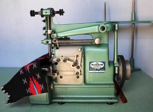 MERROW 22-FJ 1-Needle Crochet Shell Stitch Blanket Industrial Sewing Machine