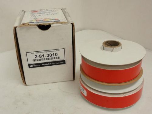 156299 New In Box, Graphic Products 2-81-3010 BOX-2, Vinyl Tape, Red, Size: 1&#034;