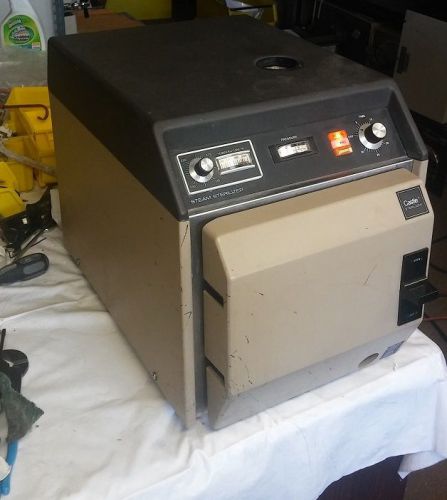 Used Castle MDT 800v steam sterilizer autoclave for dental medical office w dry