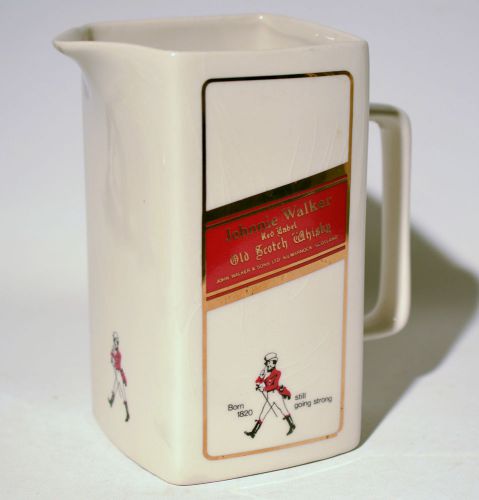 Vintage Johnnie Walker Pitcher Red Label Old Scotch Whisky Seton Pottery