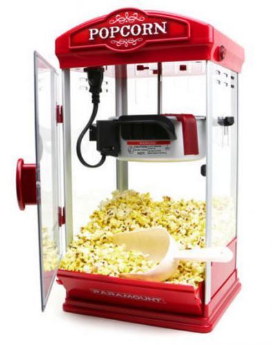 8oz Red Popcorn Maker Machine New 8 oz Capacity Theater Popper + 12bags popcorn