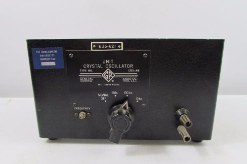 General Radio 1213-AB 10kc-1mc Unit Crystal Oscillator
