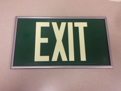 Fulham Freelite Photoluminescent Exit Sign with 50-Feet Viewing Distance