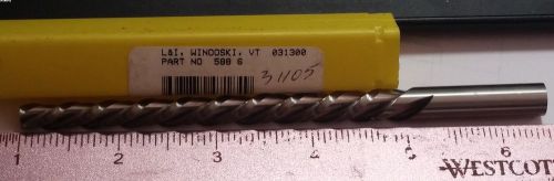 L&amp;I Winooski, Part 588-6, Helical Flute tapered reamer