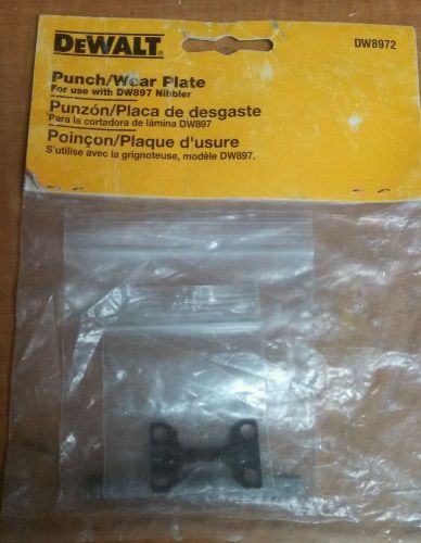 DeWalt Punch and Wear Plate for DW897 Nibbler DW8972 NEW