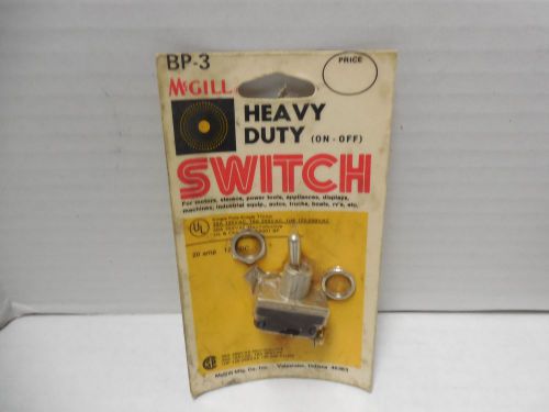 NOS McGill Heavy Duty On-Off Switch BP-3