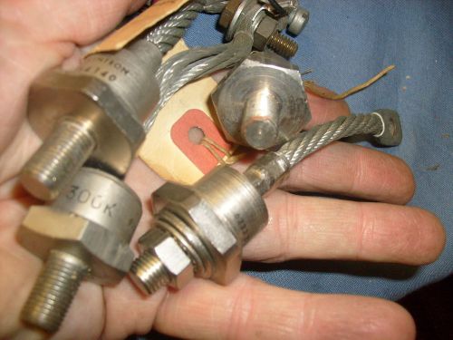 4 large VINTAGE LARGE WESTINGHOUSE  300K  power  stud DIODE 1N1403 Syntron