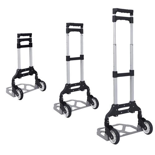 Nb 170 lbs cart folding dolly push truck hand collapsible trolley luggage for sale