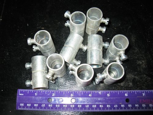 1/2&#034;  steel  emt conduit couplings, lot of 10 pcs for sale