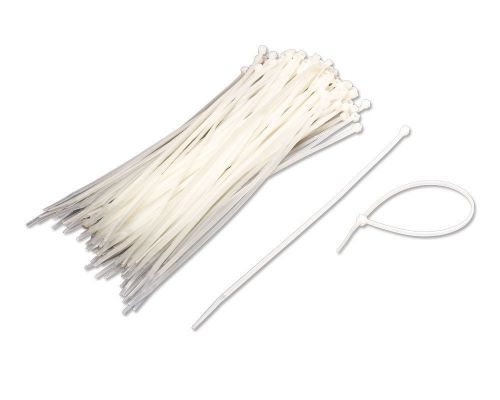 10 Inch Nylon Cable Wire Zip Tie 40 lbs - Natural White 1000 Pack Lot Pcs Qty