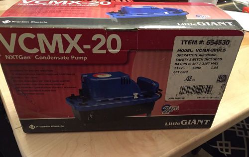 Little giant vcmx-20uls-c pump,condensate, 115v, 1.5 amps for sale