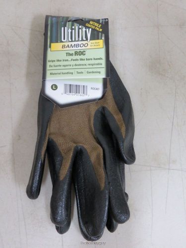 Large men&#039;s bamboo the roc® knit with nitrile gloves roc40tl for sale