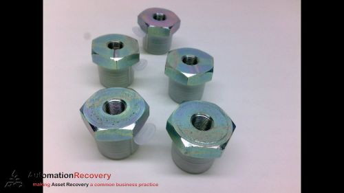 ADAPTALL 9038-08-02 - PACK OF 5 - REDUCER BUSHING, 1/2IN BSPP MALE,, NEW*