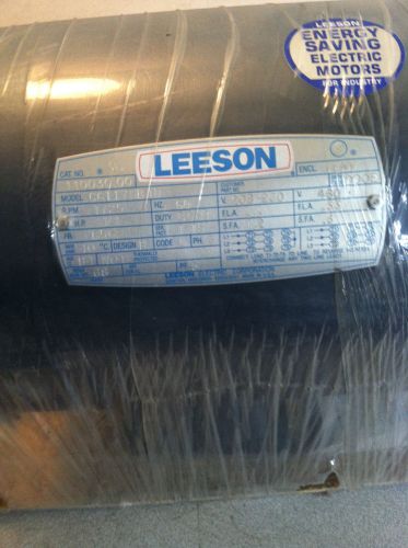 Leeson Motor, Rpm 1725, Volt 230, Hp 1/4