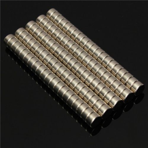 100x n52 super strong disc cylinder 6mm x 3mm rare earth neodymium fridge magnet for sale