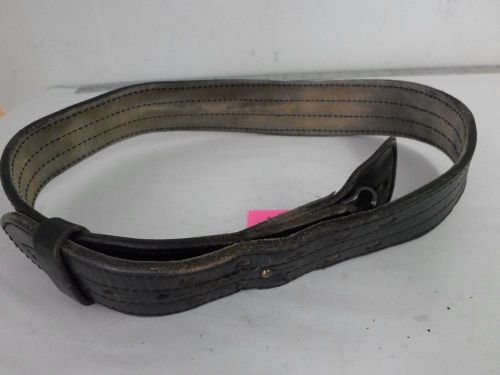 AKER Black Leather Duty Belt B01-34, Size 34, 2 1/4&#034; Wide                     #1