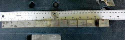 Vintage Precision Steel Gage Block Set 13 Pieces .0312 up to 2.000 machinist.