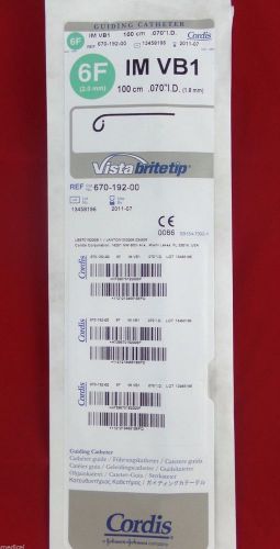 CORDIS 670-192-00 Vista Brite Tip Guiding Device 6F (2.0mm) IM VB1