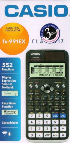 Casio fx-991ex scientific calculator fx 991 ex - new + 552 function - classwiz for sale