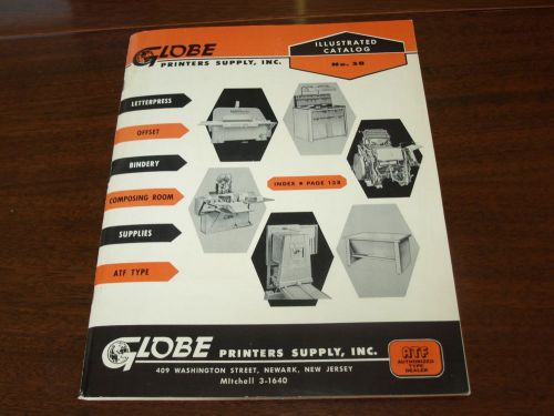 Globe Printers Supply,Inc - Vtg Illustrated Catalog - Letterpress Offset Tools +