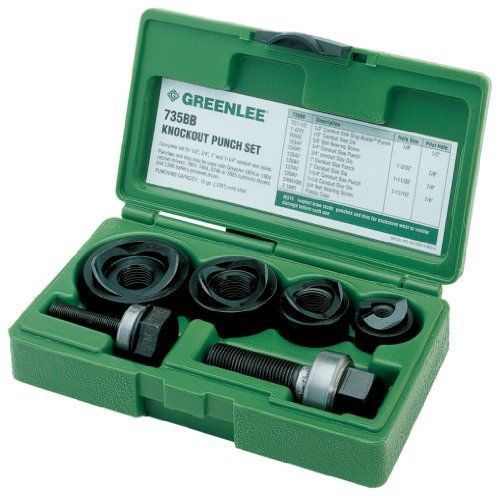 Greenlee 7235BB Slug-Buster Manual Knockout Kit for 1/2 to 1-1/4-Inch Conduit