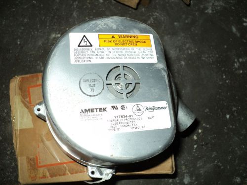 Ametek rotron 117634-01 brushless dc blower , 240 volt , 74 cfm ,1 ph , 50/60 hz for sale