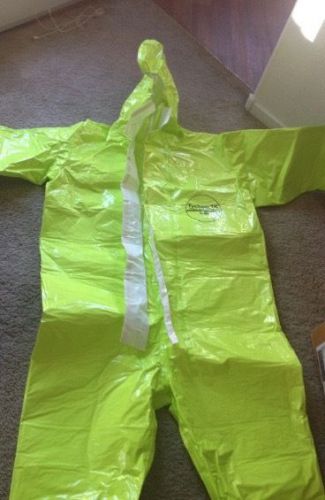 Hazmat suit tk256-2-4 size 2x lime/yellow protective suit  for sale