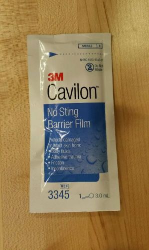 3M Cavilon Skin Barrier Film Alcohol Free Sterile 3ml Swab. 25/box. Ref #3345.