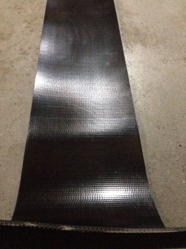11&#034;x 18&#039; black pvc smooth top heavy duty conveyor belt material handling for sale