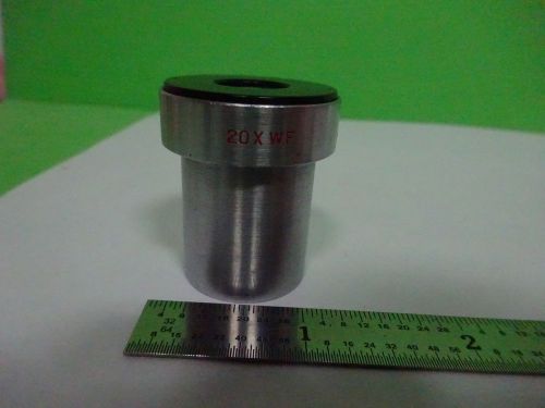 MICROSCOPE PART EYEPIECE OCULAR BAUSCH LOMB 20X WF [bent] OPTICS AS IS BIN#Y3-20