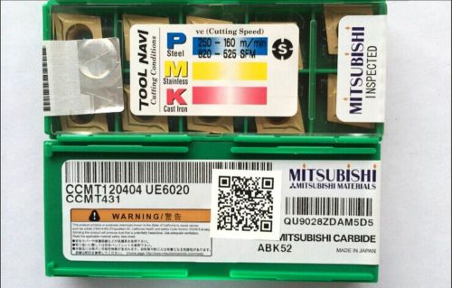 NEW in box MITSUBISHI CCMT120404 UE6020 CCMT431  Carbide Inserts 10PCS/Box