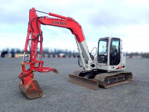 2010 link-belt spin ace 80 excavator with thumb aux hydraulics (stock #1801) for sale