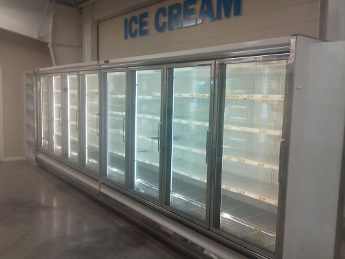 Kysor Warren Reach In Closed Freezer Doors w/ 44 In Total 2-18 &amp; 1-8 Door Run