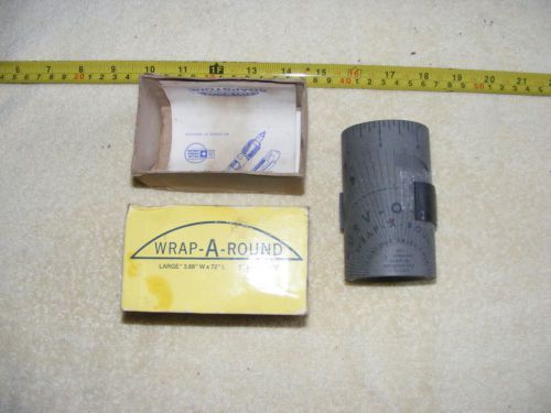 Vintage Collectible Large Wrap-A-Round Pipe Measuring Tool 3&#034;-10&#034;
