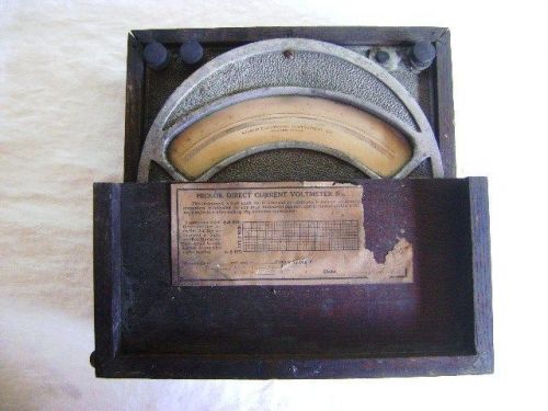 Vintage HICKOK AC Volt Meter ~ 150 Volts ~ Oak Case ~ Steampunk!