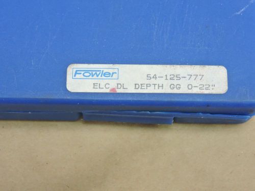 Fowler 54-125-777 Electronic Depth Gauge, 0-22&#034; Measuring Range