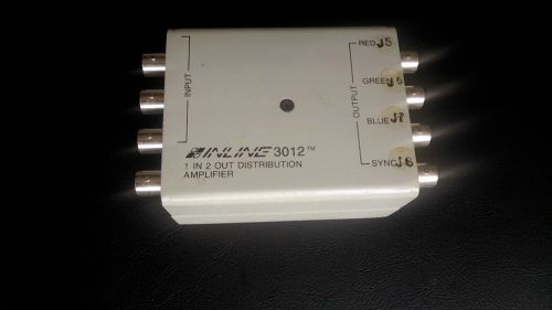 INLINE 3012 1 IN 2 OUT DISTRIBUTION AMPLIFIER * 4 INPUTS 8 OUTPUTS