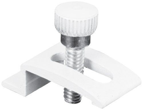 Slide-Co 183010 Storm Door Panel Clips, 1/4-Inch with Thumbscrews, White,(Pack