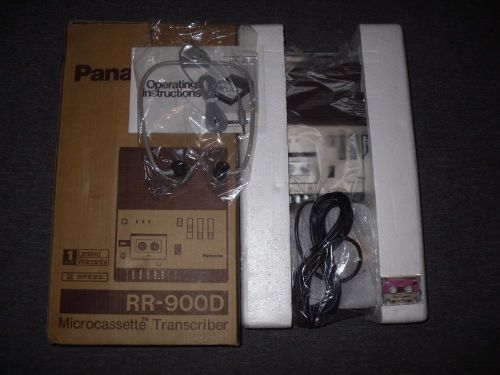 Panasonic RR-900D Microcassette Transcriber With Foot Pedal New In Box