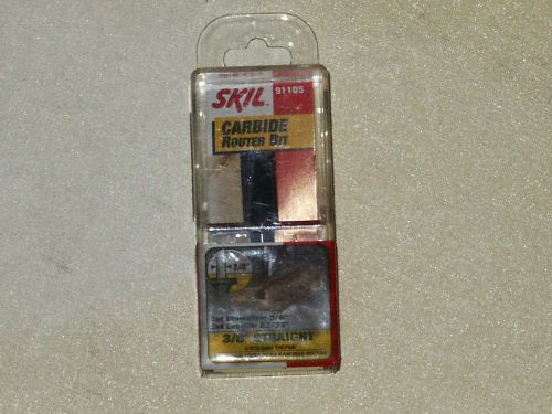 SKIL 91105 Straight  1/4-Inch Shank Router Bit, 3/8-Inch by 25/32-Inch